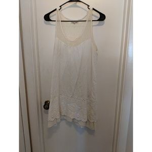 Anthropologie Lili's Closet white lace dress